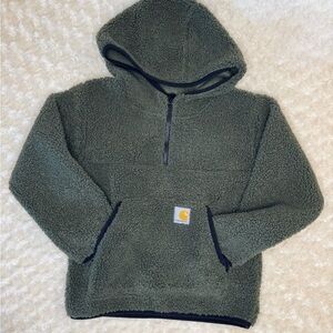 Carhartt Kids Green Fleece Hoodie size 6